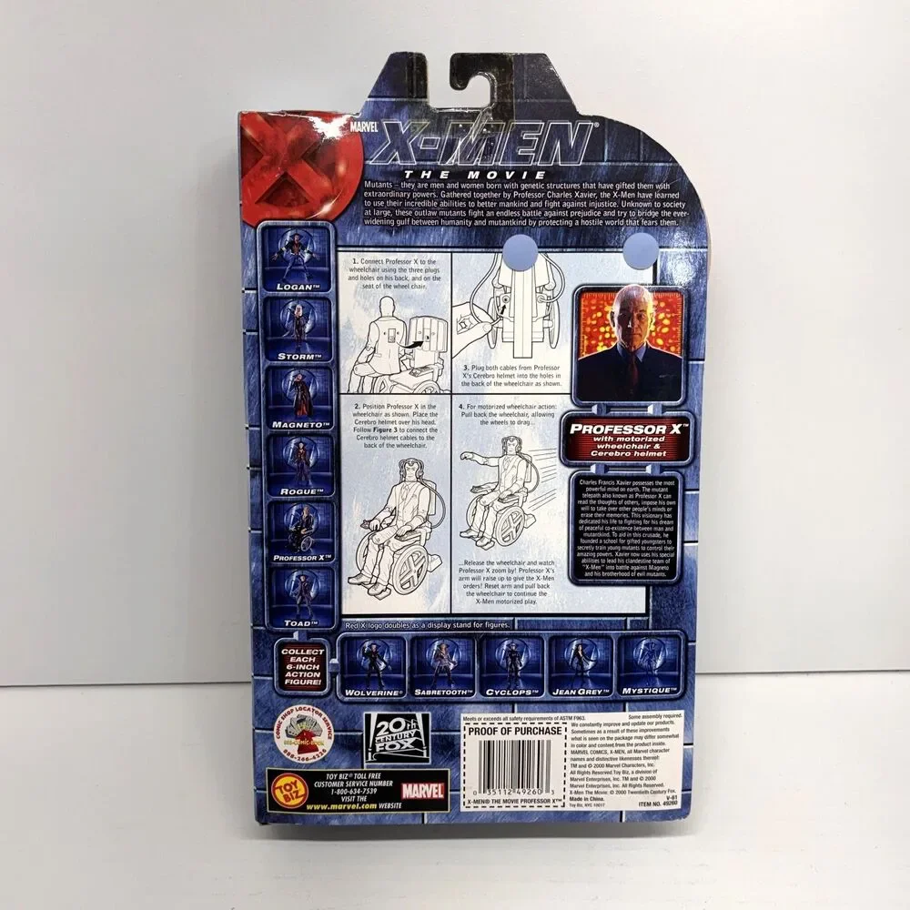 X-Men The Movie 2000 Patrick Stewart as Professor X Marvel Action Figure - New